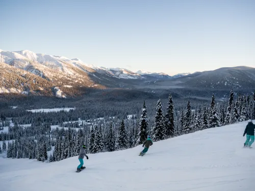 Powder King snowboarding