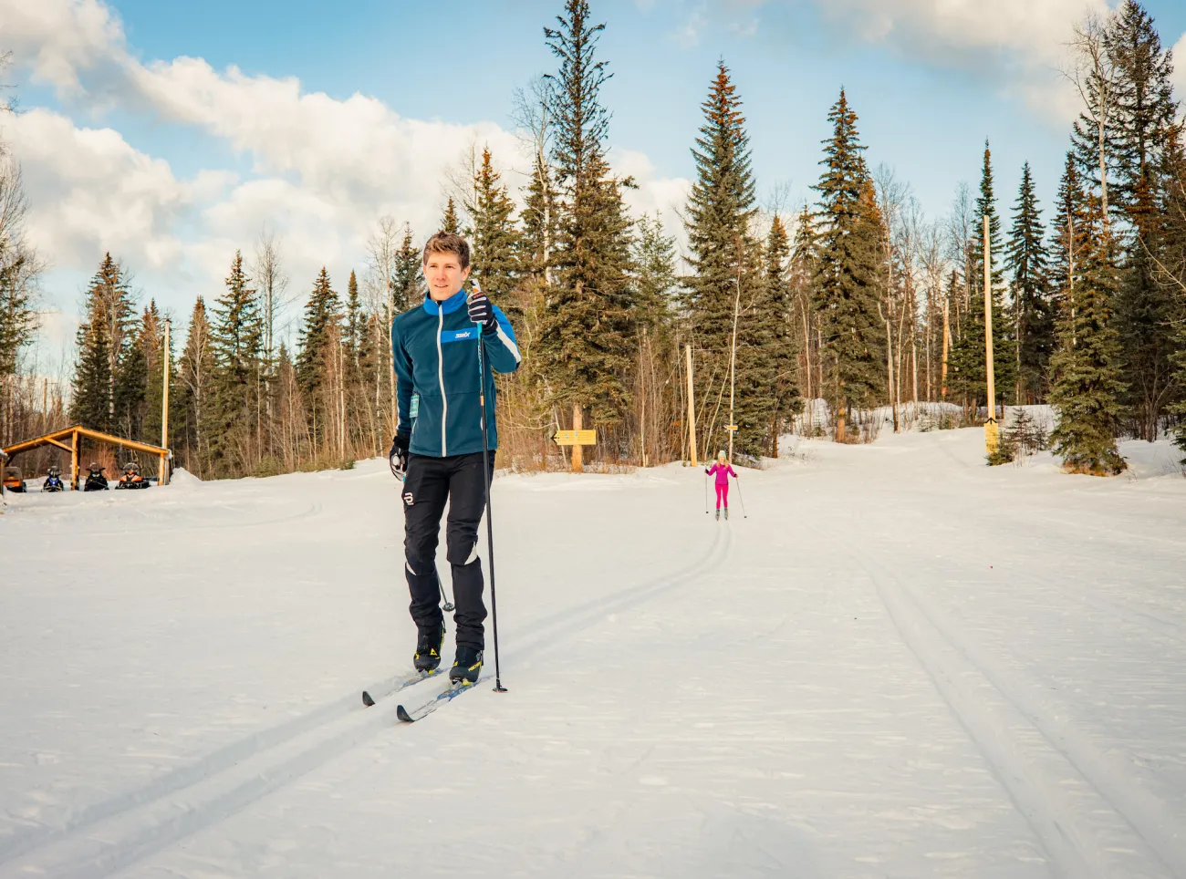 cross-country skiing at Hallis Lake nordic centre